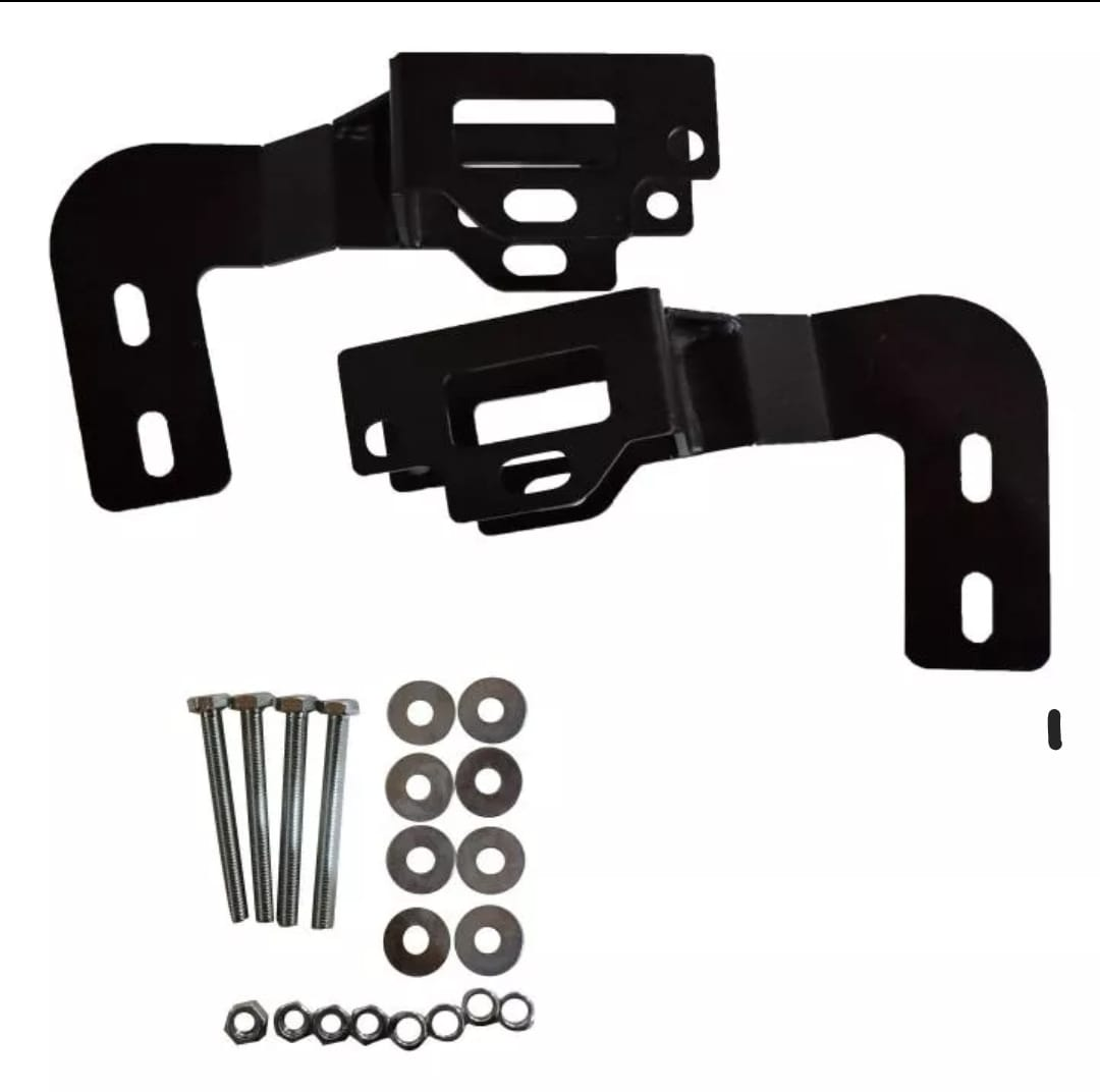 Bases para bumper panal con barra LED To-04 Np300/Frontier 2016 - 2023